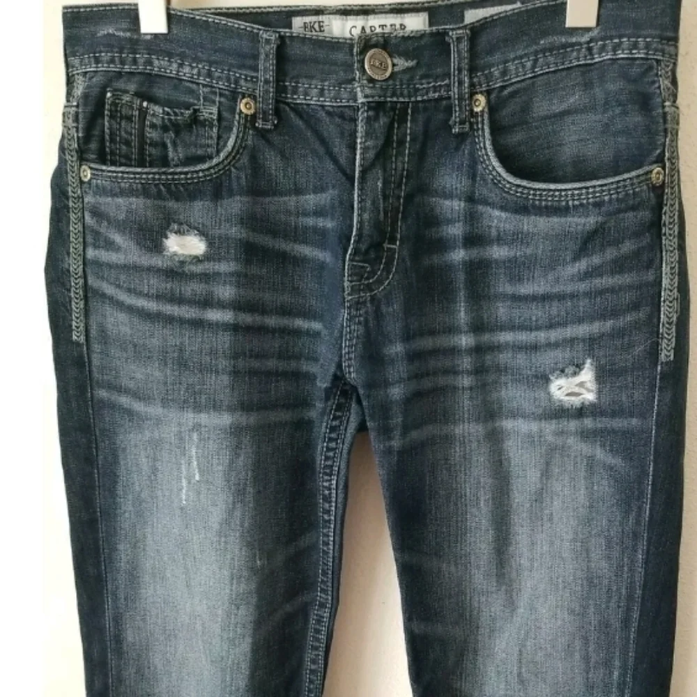Buckle BKE Carter Straight Leg Dark Wash Jeans Size‎ 32 R Mens Denim